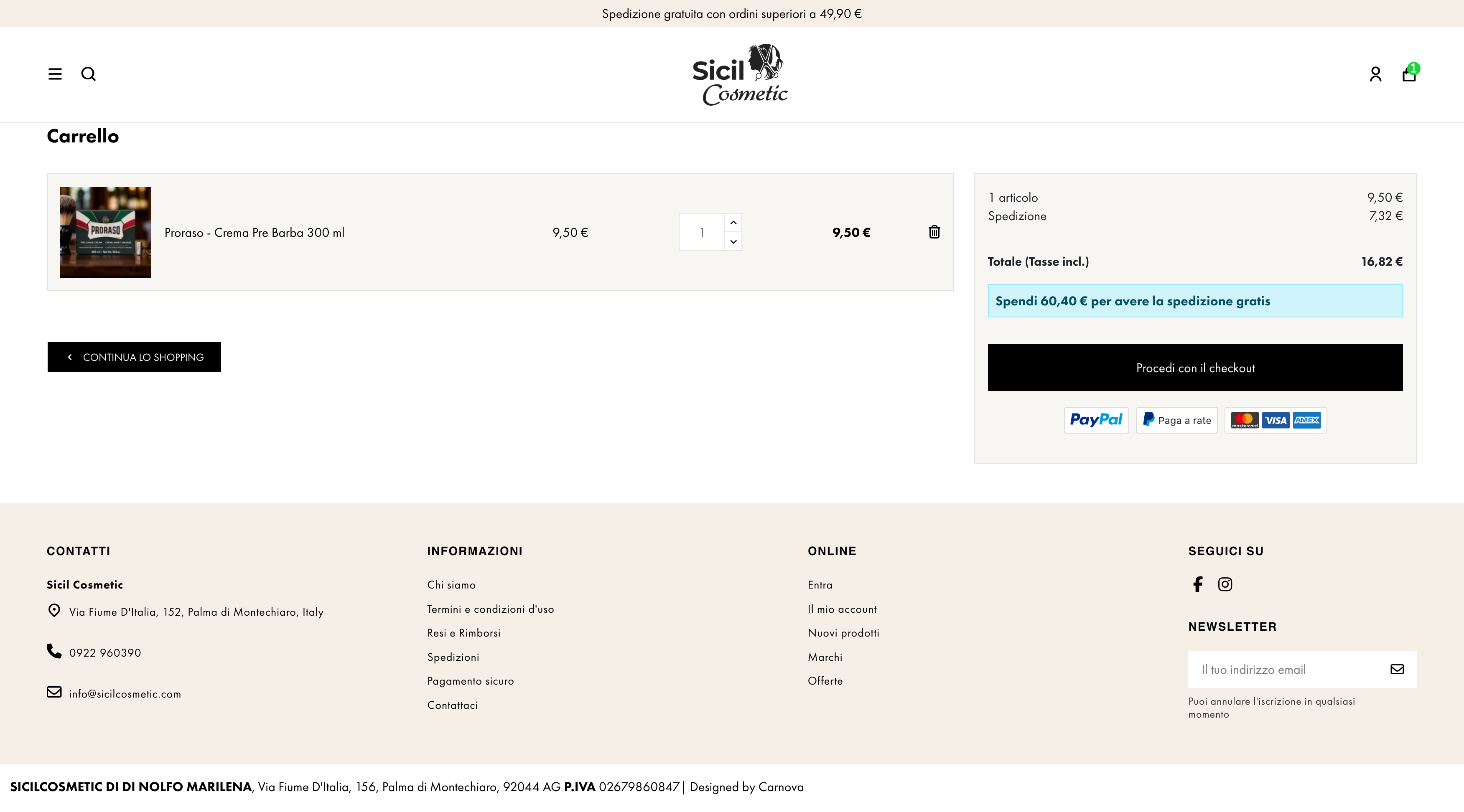 SicilCosmetic — processo 3