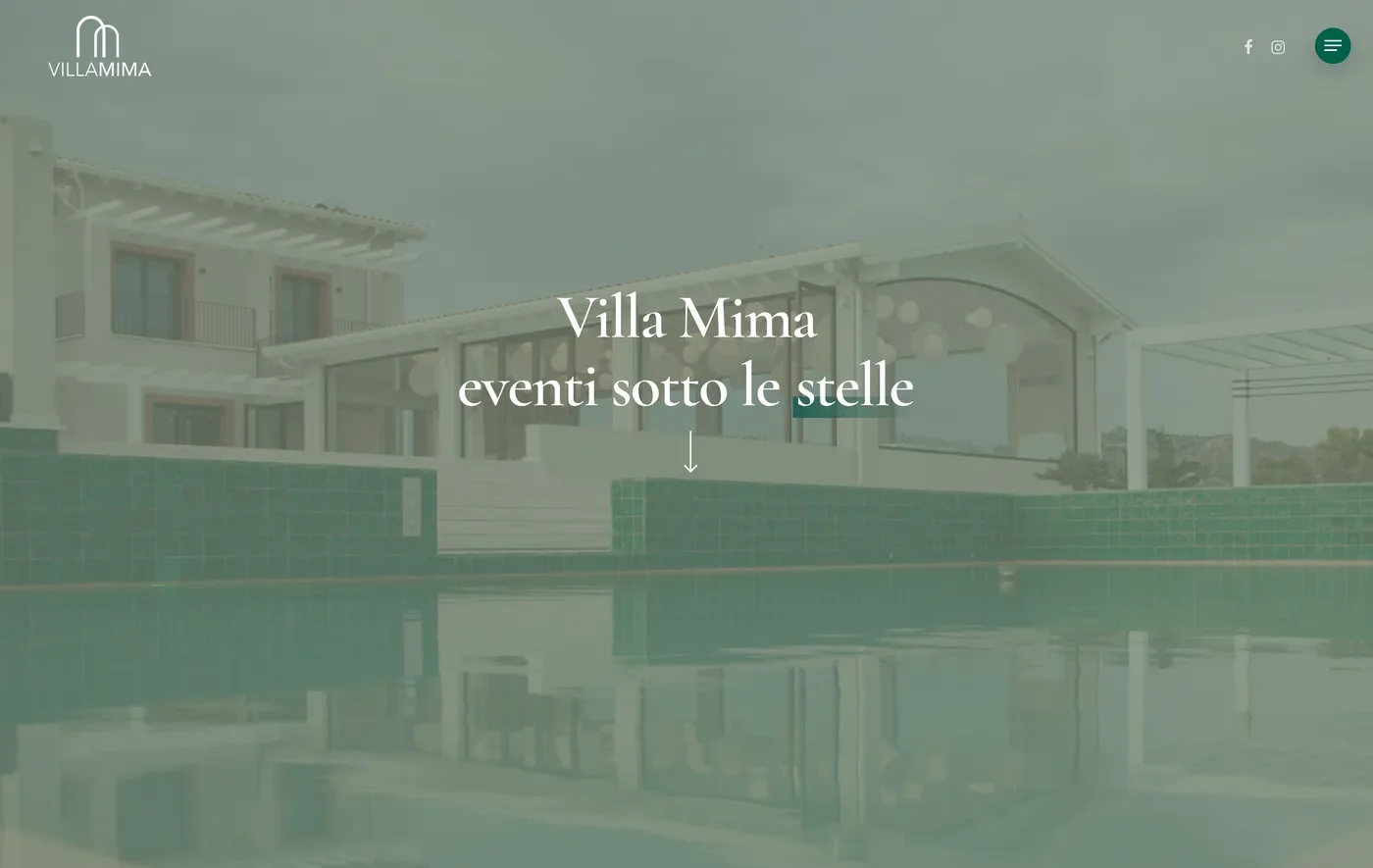 Villa Mima Homepage Screenshot